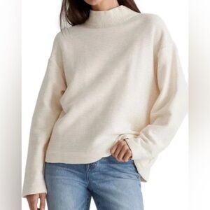 Madewell Cream Turtleneck Sweater